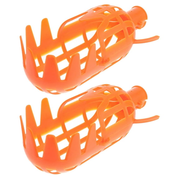 OFFIGAM 2pcs Detachable Fruit Picker Basket PP Orange Fruit Collector for Farmers Fruit Harvesting Tool