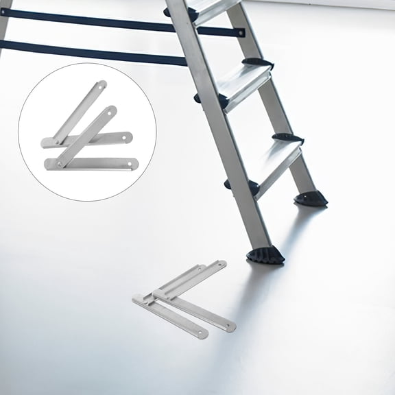 OFFIGAM 2-Pack Lightweight Aluminum Alloy Ladder Hinges Replacement with Tie Rods, Easy to Install and