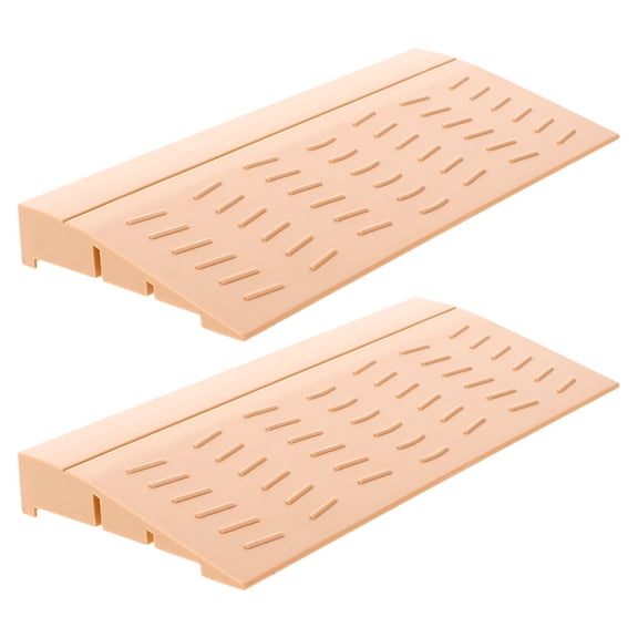 OFFIGAM 2pcs Plastic Ramps for Home Easy to Clean Anti-skid Indoor Steps