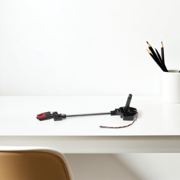 OFFIGAM 2pcs Record Player Tonearm Part Black ABS Metal For Turntable Sound Enhancement