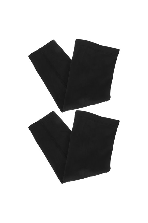 2pcs Black Warm Arm Sleeves Comfortable Fit Fabric Arm Covers for Outdoor Cycling and Sports