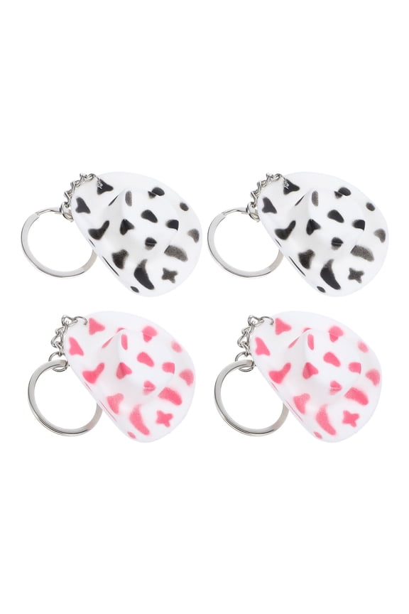Western Hat Keychain Assorted Color Lightweight Bag Pendant 2Pcs
