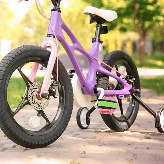 OFFIGAM 3 Pairs Bike Toe Clips Accessories Nylon Green Adjustable Bicycle Toe Clips for Slip Prevention