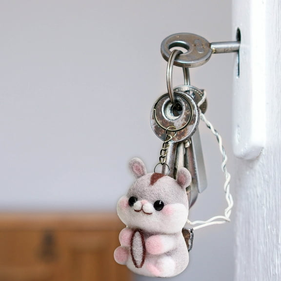 OFFIGAM 3 Sets Animal Felt Kit Assorted Color Wool Craft Kit Parent Child Gift