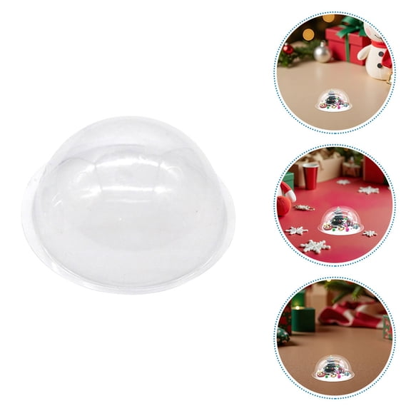 OFFIGAM Clear Fillable Ornaments Bulk 30Pcs DIY Snow Globe Domes for Crafting