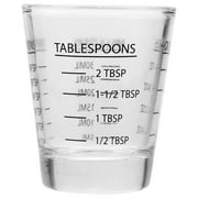 OFFIGAM 30ML Glass Measuring Cup Espresso Shot Glass Ounce Cup with Scale Kitchen Measure Tool Supplies Black