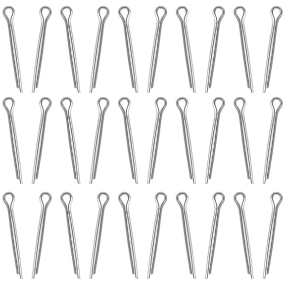 OFFIGAM 30Pcs Silver Disc Brake Caliper Bolts with Stainless Steel Locking Pins for Reliable Bike Brake Pads