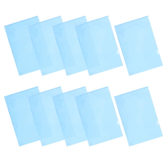 OFFIGAM 30Pcs Blue Letter Size Folder Plastic File Jacket for Professional Document Presentation