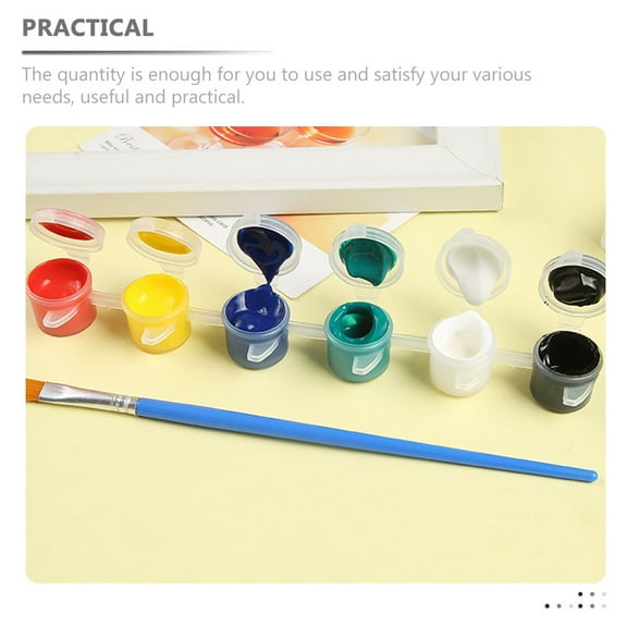OFFIGAM Empty Paint Pots for Artists Transparent Plastic 30pcs