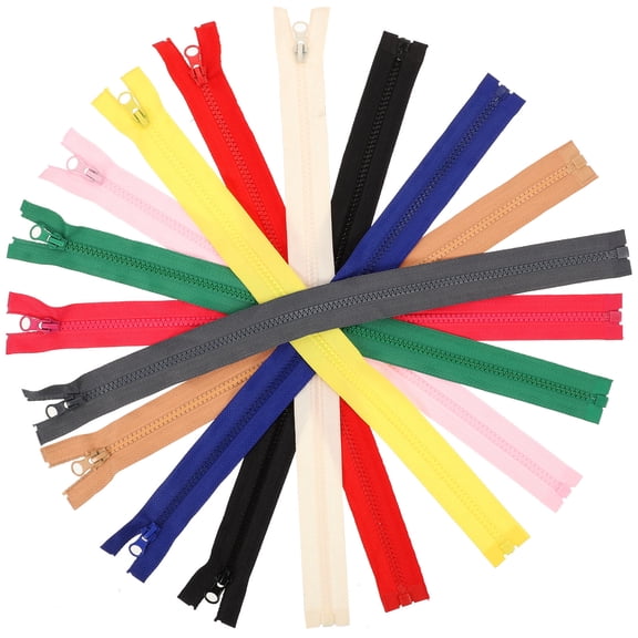 OFFIGAM 30Pcs Sewing Zipper Repair Kit Resin Zippers for Clothes Bags Pillowcases Accessories