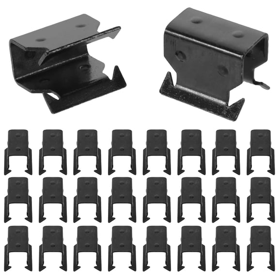 OFFIGAM 30Pcs Snap Fit Black Wiper Arm Bracket Clip for Secure Tool Free Windshield Wiper Installation