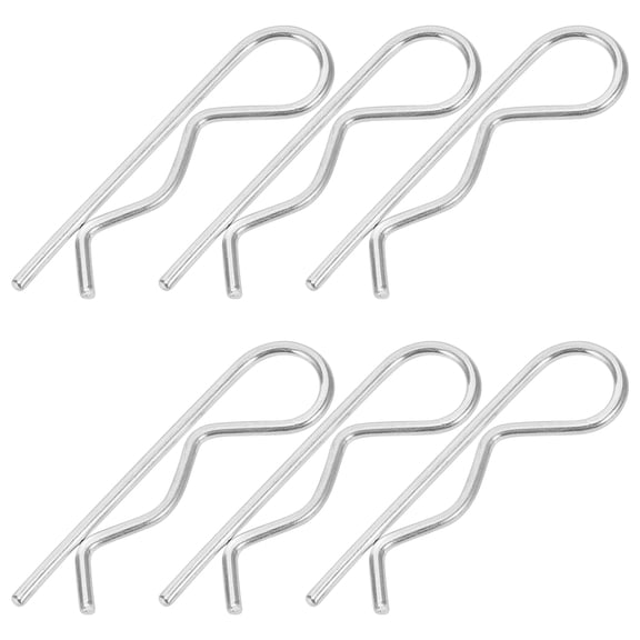 OFFIGAM 30Pcs Steel Cotter Pins Heavy Duty Assortment Kit Hitch Pin Clip with Wave Shaped Opening