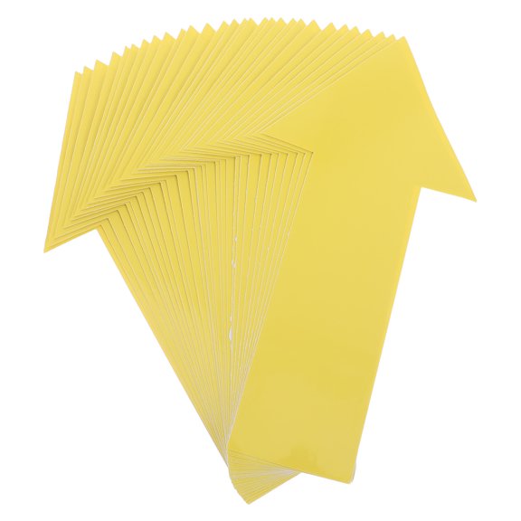 OFFIGAM Directional Arrow Decals Yellow Waterproof PVC Peel and Stick for Wayfinding