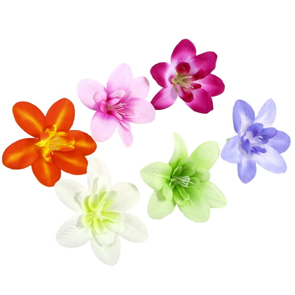OFFIGAM 30pcs Assorted Color Artificial Silk Flower Heads for Wedding Christmas Decoration