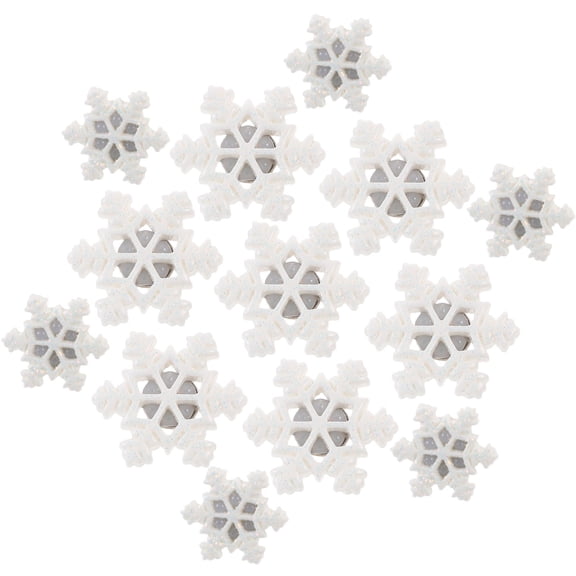OFFIGAM 30pcs Thumbtacks Decorative Push Pins for Winter Christmas Decor Photo Boards and Cork
