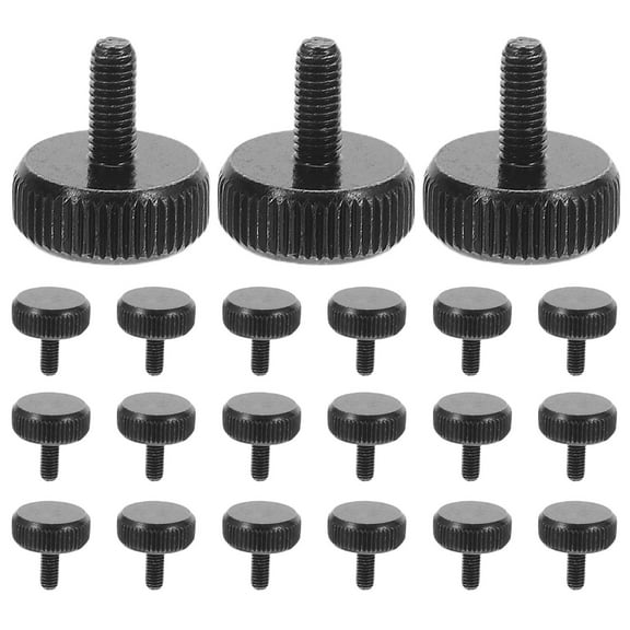 OFFIGAM 30pcs pc case screws Black Carbon Steel Easy Assembly for Computer Installation Back to School