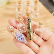OFFIGAM 32-Piece Mini Teardrop Glass Jars Set for Crafting, Essential Oils, Spices, and Small Item Storage
