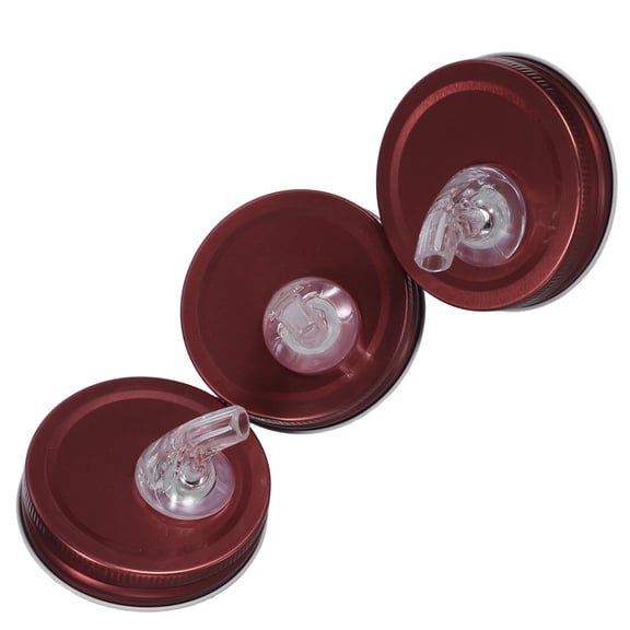 OFFIGAM Precision Control Olive Oil Dispenser Spout in Rose Gold Iron for Wine 3Pcs