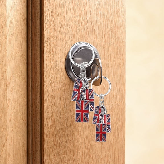 OFFIGAM 3PCS Zinc Alloy Pendant Keychain Set Key Holder Travel Accessories