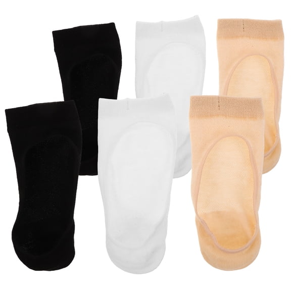OFFIGAM 3Pairs Toe Separator Socks Low Cut Breathable Mesh for Yoga Ballet and Indoor Summer Use