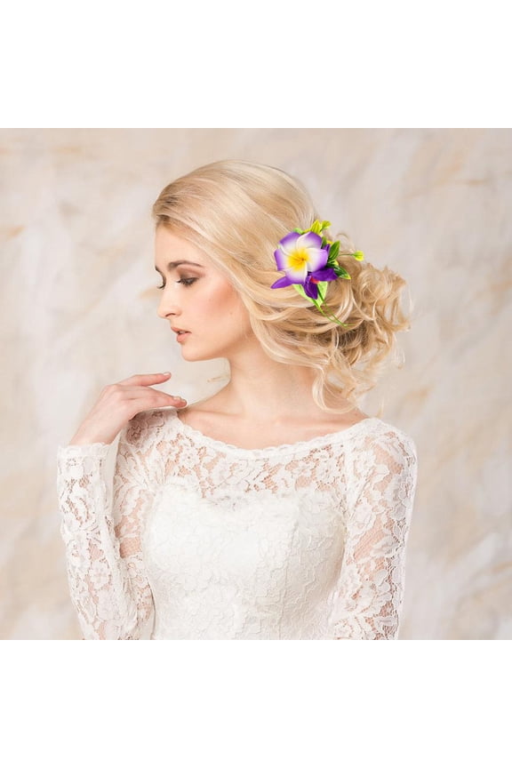 3Pcs Assorted Color Hawaiian Hibiscus Hairclip Floral Hairpins for Daily Wear and Tropical Parties