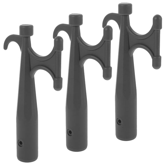 OFFIGAM 3Pcs Black Nylon Boat Hook Replacement for Docking Yacht and Kayak Use