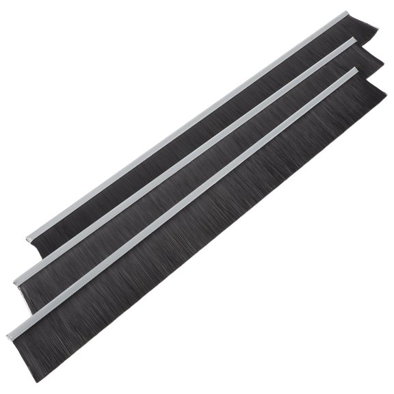 OFFIGAM 3Pcs Black Nylon Brush Strip for Mailbox Letter Box Dust Seal Weatherproof Cover and Easy Installation