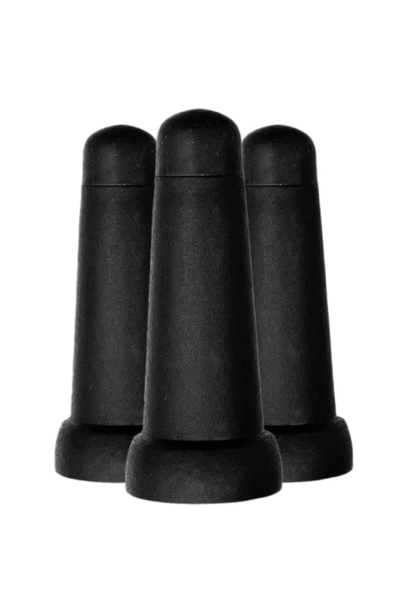 3Pcs Black Rubber Umbrella Tops Cover Replacement Tip Caps Durable High Temperature and Abrasion Resistant