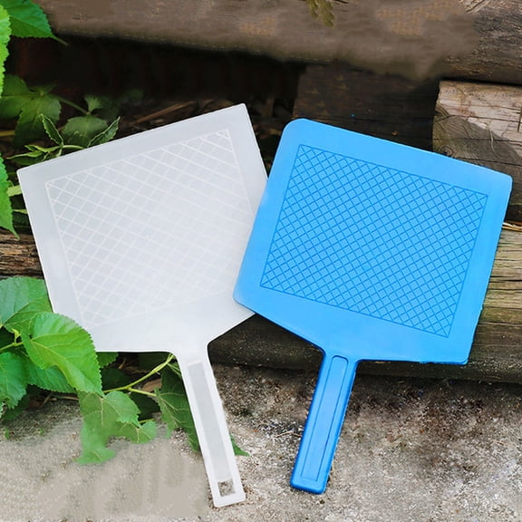 OFFIGAM 3Pcs Concrete Cement Trowel Plastic with Thick Blades White Easy to Use Construction Tool