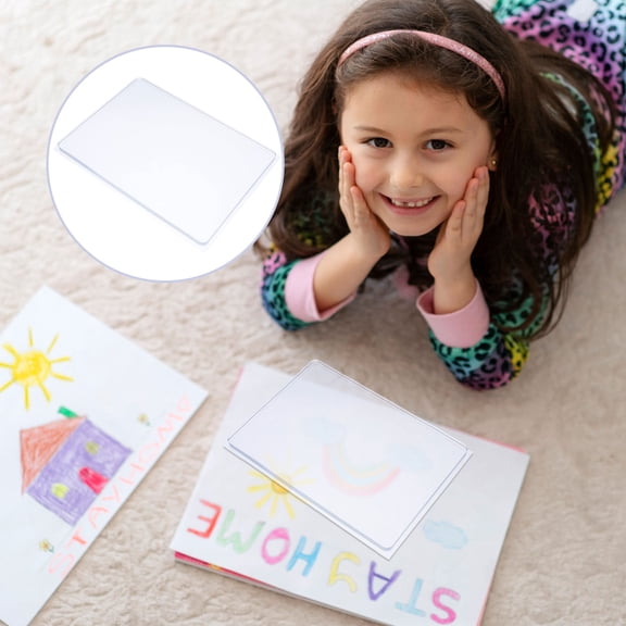 OFFIGAM 3-Piece Transparent Gel Printing Plate Set Reusable for Monoprinting and Art Projects