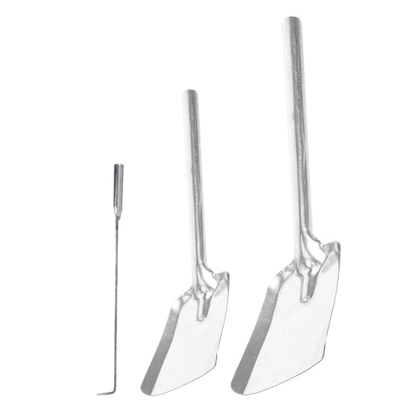 OFFIGAM 3-Piece Heavy Duty Steel Fireplace Tool Set with Shovel and Fire Tongs for Indoor Fireplace Use
