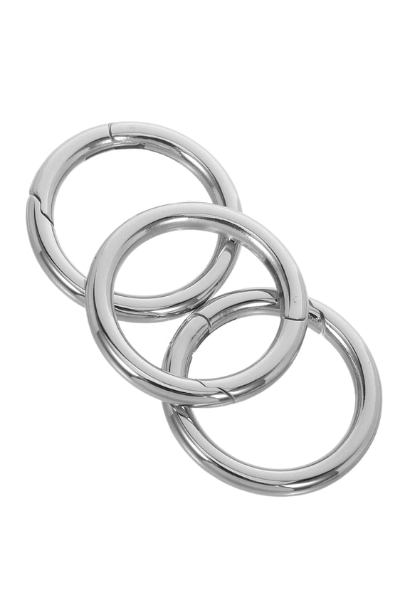 3-Pack Metal Spring Clasps Universal Connectors for Bag Hardware, Keychain Replacement, and Easy to Use