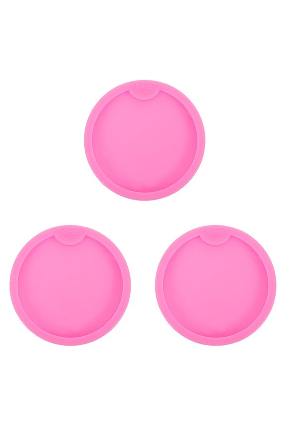 3-Pack Silicone Keychain Mold Set Reusable Epoxy Pendant Craft Accessory