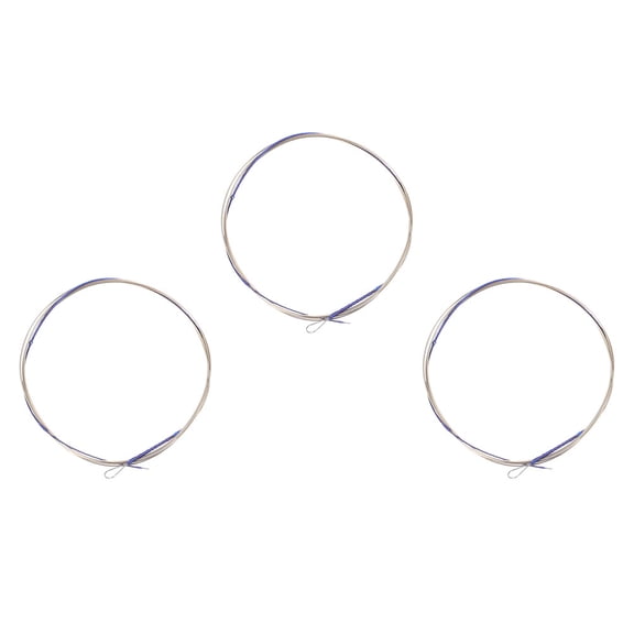 OFFIGAM 3Pcs Professional Plated Silver Chinese Lute Strings Pipa Accessory with Stable Vibration
