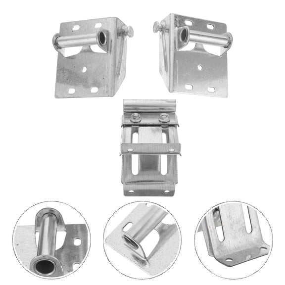OFFIGAM 3-Piece Weatherproof Garage Door Hinge Set with Roller Holder and Bracket Components