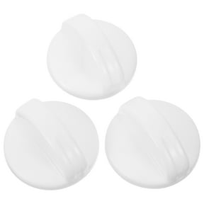 OFFIGAM 3-Pack White Rotary Control Knobs for Washer Replacement, Practical and Adjustable Washer Accessories