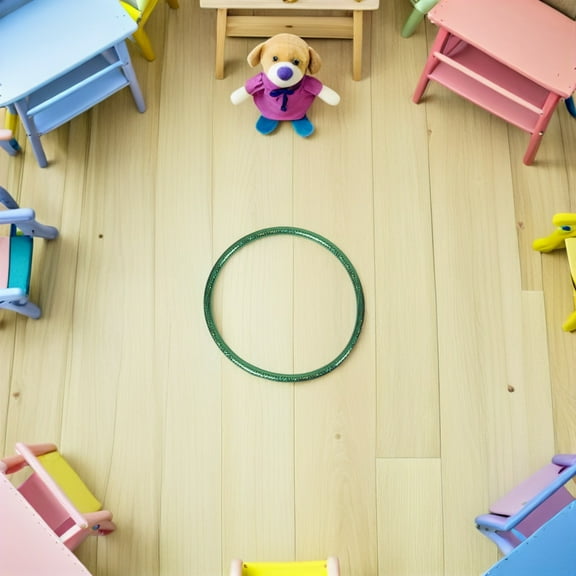 OFFIGAM 3pcs Agility Training Hoops for Kids and Pets, Assorted Color Plastic for Outdoor Games and Exercise