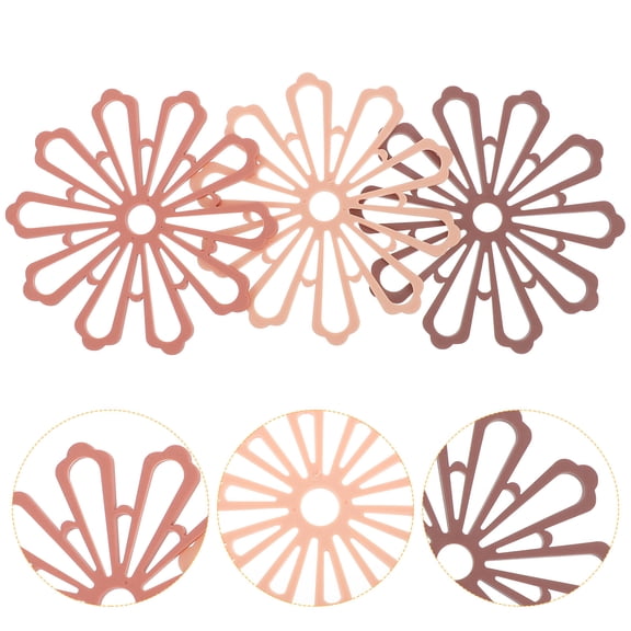 OFFIGAM Set of 3 Floral Heat Resistant Coasters and Table Mats for Dining, Home Decor and Surface Protection