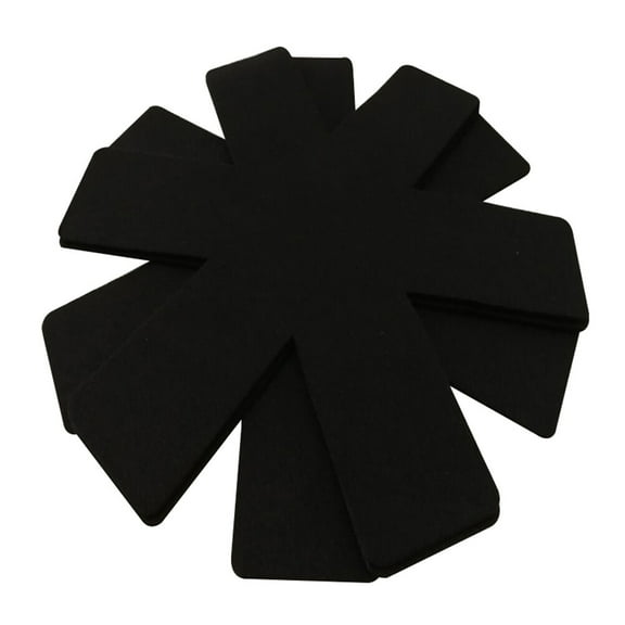 OFFIGAM 3-Piece Black Dining Table Heat Insulation Pads Set, Non- Table