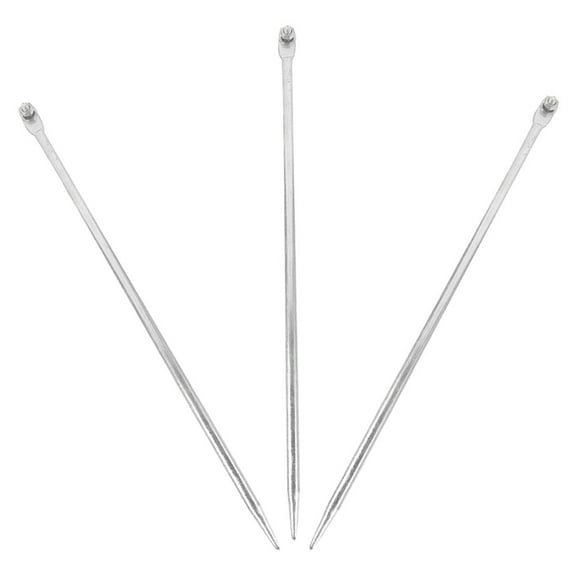 OFFIGAM Galvanized Iron Grounding Pins for Home Electrical Safety, Finish, 3 Pieces