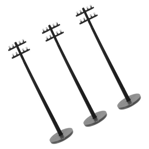 OFFIGAM Grey ABS Telephone Pole Model for Train Layouts and Landscape Decoration Accessories
