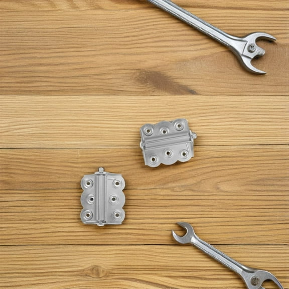 OFFIGAM 3-Pack Stainless Steel Spring Loaded Door Hinges Automatic Self-Closing Garage Door Hardware