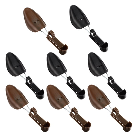 OFFIGAM Adjustable Shoe Tree, Black, Durable Plastic and Metal, Easy to Use, 4Pairs
