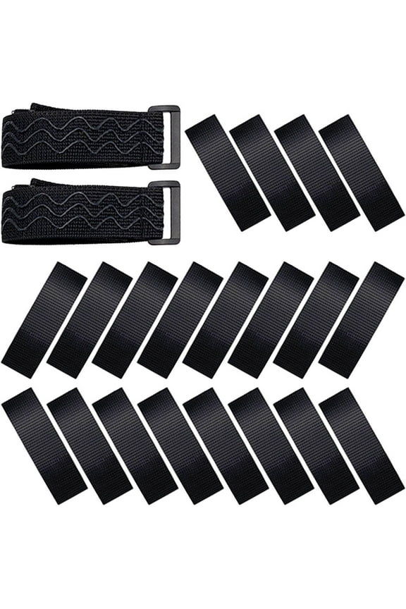 40 Stickers Boots Anti-Slip Strap Polyester Adjustable Reusable for Women Daily Wear 1 Set