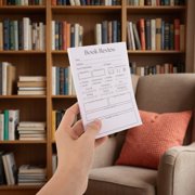 OFFIGAM Reading Progress Tracker White Paper Book Review Index Cards for Book Lovers 400Pcs