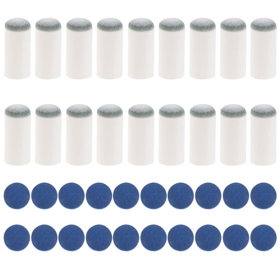 OFFIGAM 40Pcs Pool Cue Tips Slip on Replacement Accessories for Versatile Pool Stick Use
