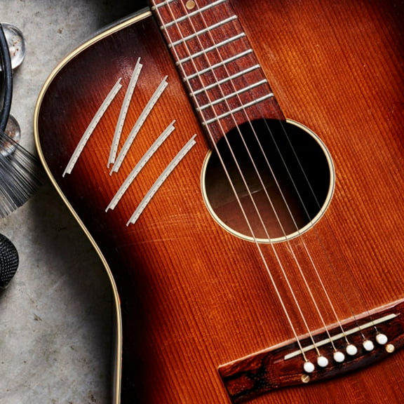 OFFIGAM 40Pcs Silver Fret Wire for Professional Guitar Fret Leveling Kit 2.16X0.10X0.08In