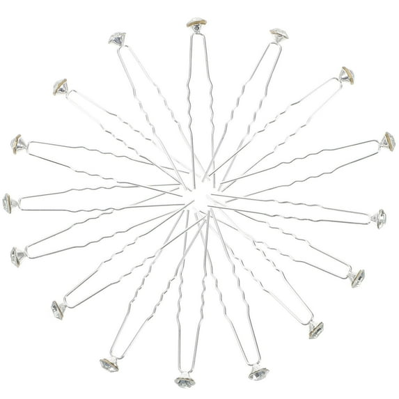 OFFIGAM 40pcs Rhinestone Hair Pins Sparkling Hair Jewelry Accessories for Weddings, Parties, Proms, and Special Events