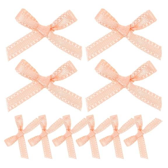 OFFIGAM 40Pcs Small Pink Sewing Craft Bows for DIY Flower Wrapping and Accessories