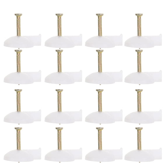 OFFIGAM 45pcs White Push Pins Plastic Round Head Easy Installation For Home Use
